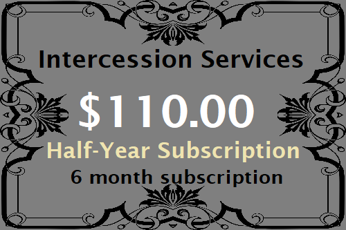 Half-Year Intercession Service.